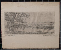 Otto Johannes Bähr - Flusslandschaft - 1947 - Radierung