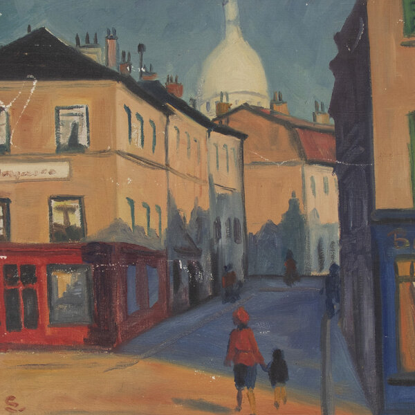 Jens Bisgaard-Sörensen - Pariser Straßenszene - um 1950 - Öl