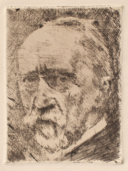 unbekannter Monogrammist - Porträt Robert Koch - o.J. - Radierung auf Büttenpapier