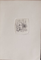 Ferenc Gal - Exlibris Réthy Julia Könyve - o.J. - Radierung