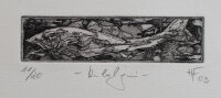 Herbert Franz - Kabeljau - 2003 - Radierung auf Büttenpapier