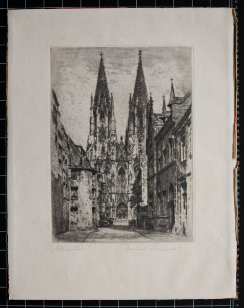 Bruno Reinhold - Kölner Dom - o.J. - Radierung