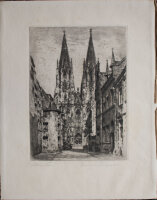 Bruno Reinhold - Kölner Dom - o.J. - Radierung