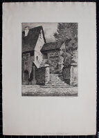 Rudolf Veit - Heidelberg, Schlosstreppe - o.J. - Radierung