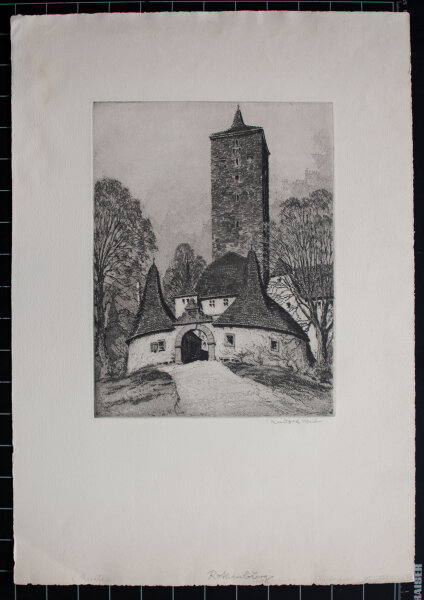 Rudolf Veit - Rotheburg, Burg - o.J. - Radierung