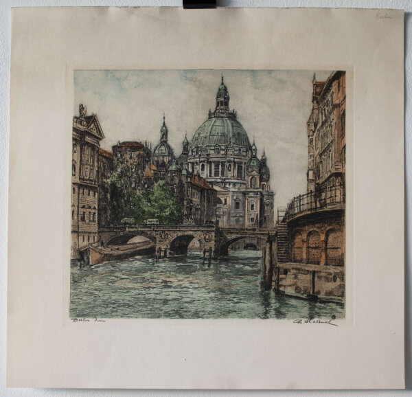 unbekannt - Berliner Dom - o.J. - Farbradierung