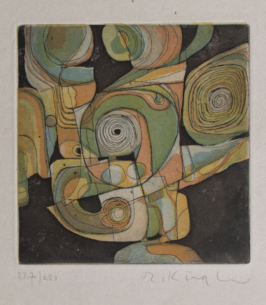 Rudolf Kügler - ohne Titel - o.J. - Farbradierung auf Büttenpapier