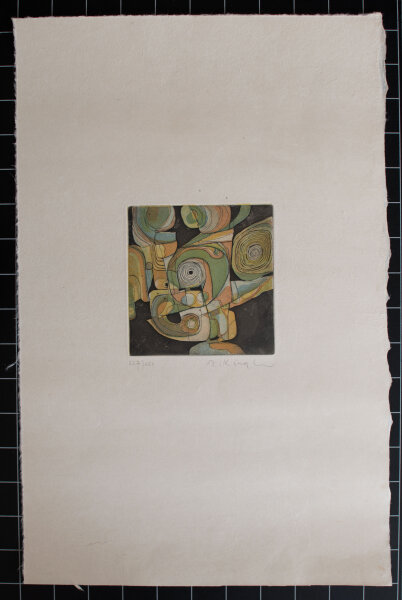 Rudolf Kügler - ohne Titel - o.J. - Farbradierung auf Büttenpapier