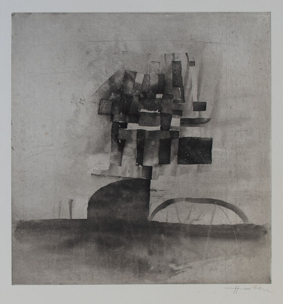 Dörte Harten - Abstrakte Landschaft - o.J. - Aquatintaradierung