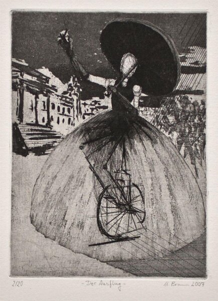 Uwe Braun - Der Ausflug - 2007 - Radierung