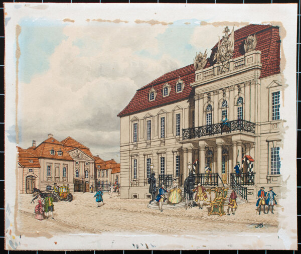 unbekannt - Berlin, Ordenspalais (oder Prinz-Karl-Palais) - o.J. - Aquarell