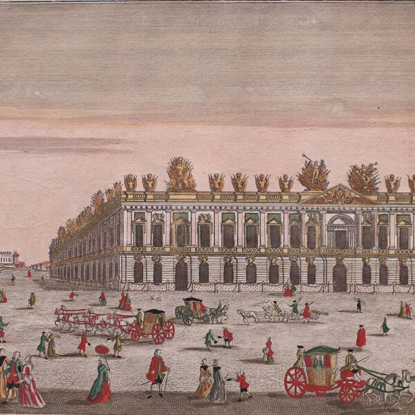 Georg Balthasar Probst - Berlin Zeughaus - undatiert - colorierter Kupferstich auf handgeschöpftem Bütten