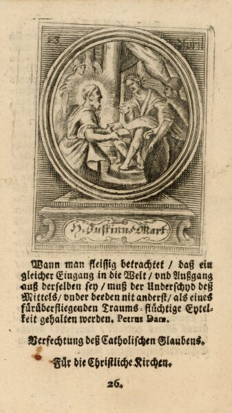 unbekannt - Justinus - o.J. - Kupferstich