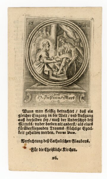 unbekannt - Justinus - o.J. - Kupferstich