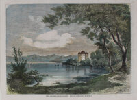 unbekannt - Schloß Garatshausen, Starnberger See - o.J. - color. Holzstich