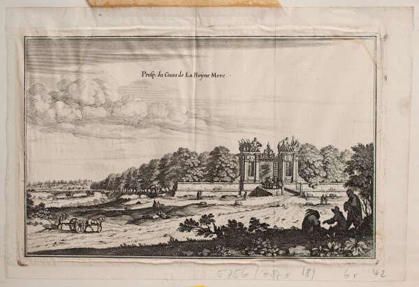 unbekannt - Cours de La Reyne Mere - o.J. - Kupferstich