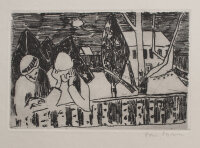 Hans Meyboden - Das verlassene Haus - o.J. - Radierung