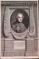 Egid Verhelst II - Porträt Friedrich der Große - 1770 - Kupferstich auf handgeschöpftem Büttenpapier