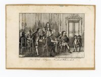 F. Rudolph - Das Tabaks-Collegium des Friedrich Wilhelm des I. - o.J. - Stahlstich