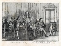 F. Rudolph - Das Tabaks-Collegium des Friedrich Wilhelm des I. - o.J. - Stahlstich