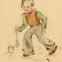 Witt Pfeiffer - Frauenbildnis - o.J. - Aquarell