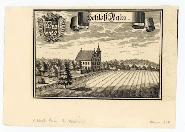 Matthäus Merian - Schloß Rain - o.J. - Kupferstich