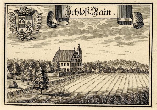 Matthäus Merian - Schloß Rain - o.J. - Kupferstich