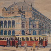 Otto Lehmann - Wien, Staatsoper - 1946 - Aquarell
