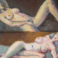 Rolf Walter - Gyole - 1992 - Gouache und Pastell auf...