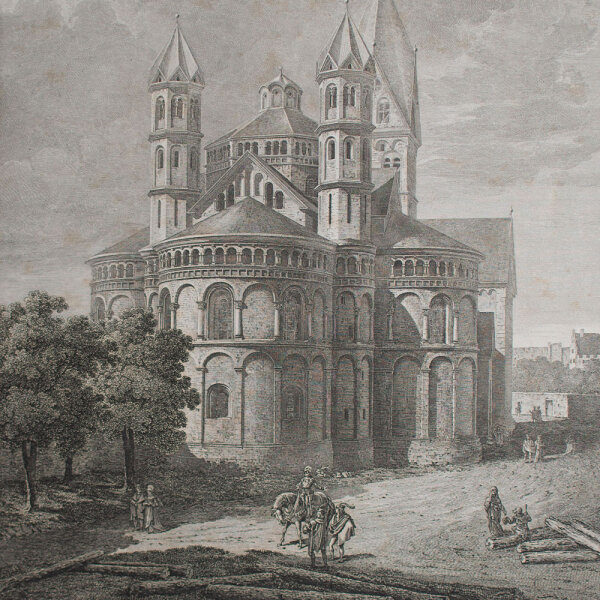 Hegi - Stifts-Kirche St. Aposteln in Köln - o.J. - Stahlstich