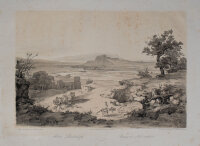 Albert Emil Kirchner - Abend-Landschaft - o.J. - getönten Lithografie