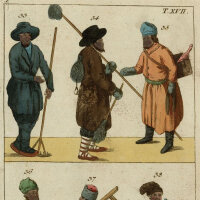 unbekannt - Trachten, Enzyklopädische Bildtafel -...