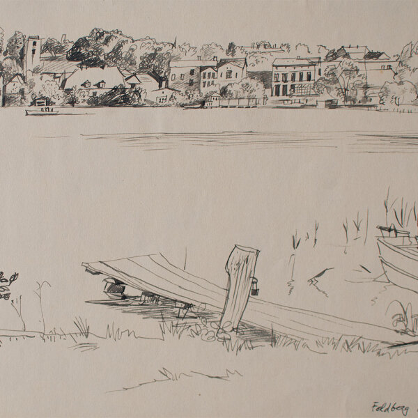 Uli Huber - Feldberg - 1939 - Feder auf Papier