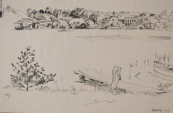 Uli Huber - Feldberg - 1939 - Feder auf Papier