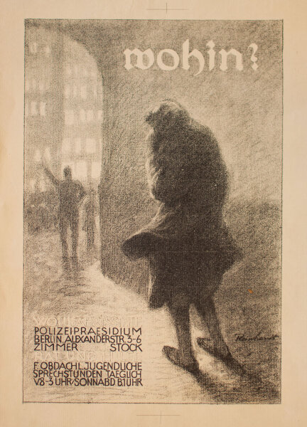 unbekannt - Wohin? - o.J. - Lithografie auf geripptem Bütten