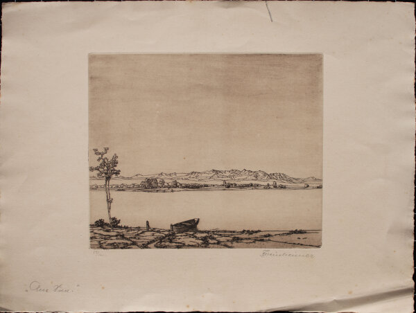 Jakob Weinheimer - Am See - o.J. - Radierung auf Büttenpapier