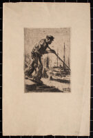 E. Holzer - Schiffer - o.J. - Radierung