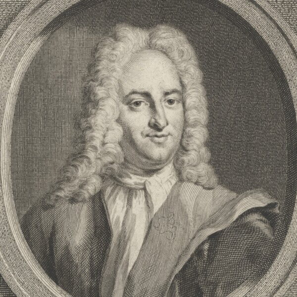 Jacobus Houbraken - Porträt Ratspensionär Jacob Cats - o.J. - Kupferstich