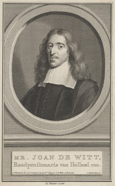 Jacobus Houbraken - Porträt Ratspensionär Joan de Witt - o.J. - Kupferstich