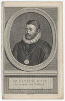 Jacobus Houbraken - Porträt Advokat Paulus Buis - o.J. - Kupferstich
