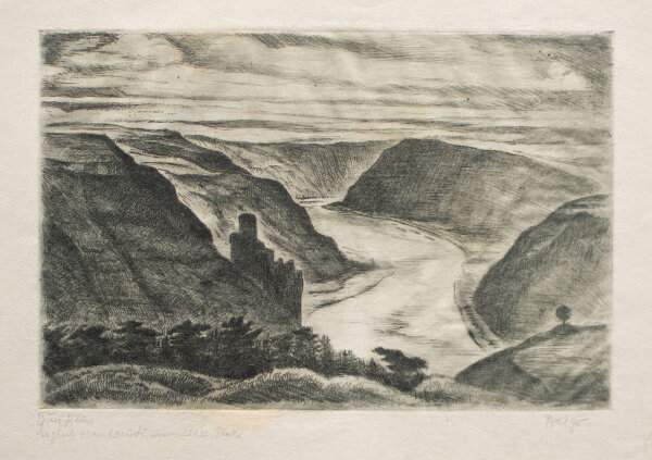 Adolf Praeger - Burg Maus - o.J. - Radierung auf feinem Papier