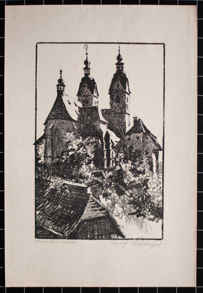 Max Kislinger - Maria Saal Kärnten - 1922 - Lithografie