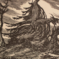 Ernst Hrabal - Pieta - Zerstörter Baum - o.J. -...