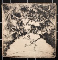 unbekannt - Gitarrenspieler - o.J. - Radierung