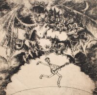 unbekannt - Gitarrenspieler - o.J. - Radierung