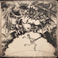 unbekannt - Gitarrenspieler - o.J. - Radierung