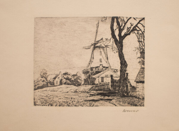 Unbekannt - Windmühle - o.J. - Radierung