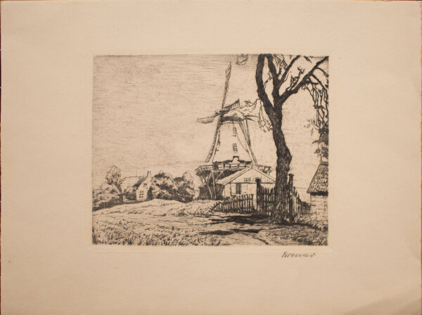 Unbekannt - Windmühle - o.J. - Radierung