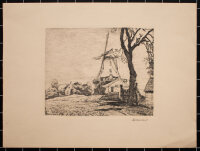 Unbekannt - Windmühle - o.J. - Radierung