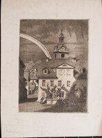 E. Eitner signiert - Stadtansicht - 1917 - Radierung